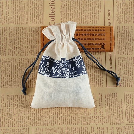 small lavender drawstring pouch bag